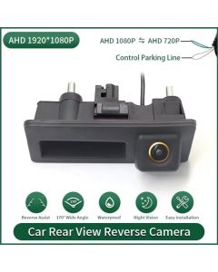 1080P Rear View Camera for Audi A3 A4 A5 A6L A8L Q3 Q5 Q7 RS6 VW Passat B6 B7 Polo Tiguan Caddy T5 Golf Skoda Octavia Porsche