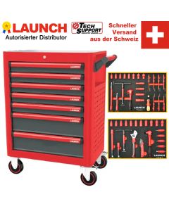 LAUNCH TTG-84 84pcs New Energy Vehicle Repair Tool Cart Kit